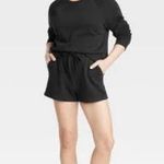 Colsie Black Fleece Lounge Drawstring Shorts Photo 7