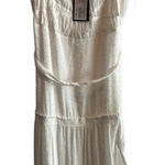 Paige Women's Inesa White Sleeveless Ruffle Tiered Midi Dress Size XL Casual Photo 0