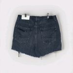 American Eagle  Black Distressed Highest Waist‎ '90s Boyfriend Shorts Size 10 Photo 2
