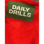 Daily Drills  Red Silk Midi Slip Dress Size M NEW Photo 3