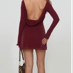 Princess Polly Leshner Shimmer Open Back Long Sleeve Mini Dress Photo 1