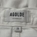 AGOLDE  Fen High Rise Relaxed Organic Cotton White Distressed Crop Jeans Size 28 Photo 11