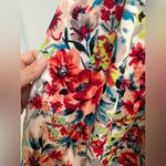 Material Girl Romper Scuba Floral Garden Print Size Large L Shabby Chic Party Photo 6