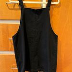 SO  Black Denim Overall Dress Vintage XL Photo 4