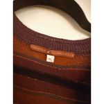 Peruvian Connection  Abstract Knit Open Front Cardigan Wmns M Pima Boho Festival Photo 2