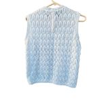 Vintage size 36 Montgomery Ward made in Japan knitted leaf pattern vest. White Size M Photo 5