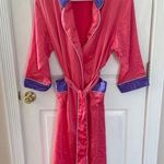 Victoria's Secret Vintage Gold Tag Red and Purple Robe - SMALL Photo 0