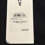 1901  womens small black white striped dress sleeveless knee length Beetlejuice Photo 5