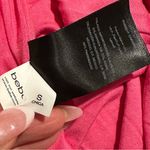 Bebe fringed light pink jersey party going out Moroccan sleeveless print dress S Photo 5