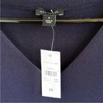 Ann Taylor NWT V Neck Flare Sweater Dress Blue Size Medium Photo 2