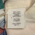 J.Crew Multicolor Striped Linen & Cotton A-Line Skirt size 6 Photo 3