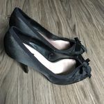ZARA  peep toe bow 3” Heels pumps Womens Size‎ 38 US Size 7.5 Photo 3