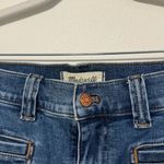 Madewell  Blue Mid Rise Kick Out Crop Jeans Size 28 Elkton Square Patch Pocket Photo 2