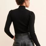 ASTR  the Label black cutout knit bodysuit sweater Large NWT Photo 1