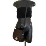 Chocolate Brown Leather Crossbody Bag by Linea Pelle Photo 1