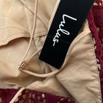 LULU’S Adara Burgundy Crochet Lace Mini Dress NWT Size Medium Red Photo 9