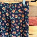 Esprit  Navy‎ Floral Pants Size 3/4 Photo 4