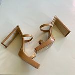 Jeffrey Campbell Hustler Heels Dusty Nude Patent Leather Shoes Womens Size 10 Photo 6