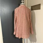 Lou & grey  Orange and White Gingham Checkered 100% Cotton Button-Down Shirt 💜💚 Photo 3