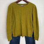 IZOD  Lime Green Cable Knit Crew Neck Sweater Size XL Photo 0