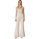 Sachin + Babi NWT  Carrie Partially Embellished Bodice Jumpsuit in Ivory Size 4 Photo 3