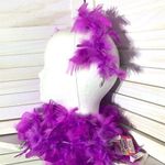 Hallmark 🔴 5/$25 NWT set 2 purple feathers boa Halloween costume cosplay photo prop Photo 0