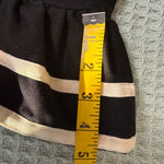 Entro  Linen Blend Midi Dress Womens Small Black Cream Resort Boho Beach Vacation Photo 6