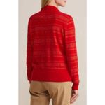 Vineyard Vines 100% Cashmere Red Velvet Shine Stripe Polo Women’s Pullover XXS Photo 10