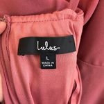 Lulus Dress Medium Mythical Kind of Love Maxi Dress Dusty Pink Cross Back Sz L Photo 5