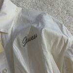 Guess  Women's Catha Tailored Classic Button Down Shirt NWT Size M Preppy Soft Photo 5