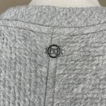 CALIA Women's Grey Elevated Ripple Side Zipper Crewneck Sweatshirt Althetica XS Gray Photo 2