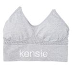 Kensie Heather Gray Tag Free Longline Sports Bra Size S NWT Photo 1