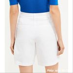 Loft  Petite Bermuda Shorts‎ in Linen Blend White 00P Photo 9