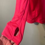 Tangerine Hot Pink Athletic workout Long sleeve Zip up XL Photo 4