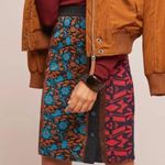 Anthropologie Dolan Left Coast Collection Jacquard Skirt Mixed Print Size Small Photo 1