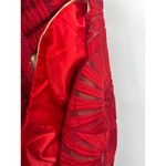 Bardot  Embroidered Lace Mesh Lipstick Red Sleeveless V-Neck‎ Cocktail Dress 6 Photo 4