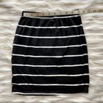 Windsor Black & White Stripped High Waisted Skirt Photo 3