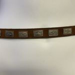 Brazos Joe Belt Co. Nocana, Texas, USA Thin Concho Belt Silver Photo 3