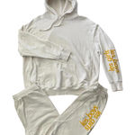 Les Girls Les Boys Hoodie Sweatpants Tracksuit Set Logo Unisex Adult Size S/M Yellow Photo 0