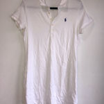 Ralph Lauren  polo dress white shirt sleeve tennis preppy size large Photo 0