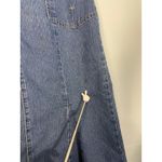 Christopher & Banks Classic Blue Denim Maxi Skirt with Belt Loops and Button Closure size 10 Photo 1