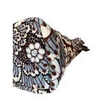 Vera Bradley Retired 2010 Slate Blooms The Gabby Quilted Tote Handbag Brown Gray Photo 5