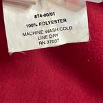 Obermeyer Vintage Fleece Vest Women's Medium Embroidered Logo Red Black Full Zip Photo 6