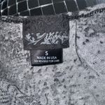 Daytrip Black Sheer Paisley Heart Rhinestone Mesh Sleeve Top Women’s Small Photo 5