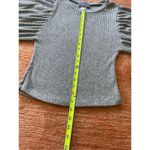 Hudson Gray  Waffle Knit Long  puff Sleeve top Photo 4