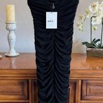 Nookie  Aria Midi Dress Ruched Halter Size M – NWT Sold Out $219 Retail Photo 3