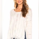 Free People Ocean Drive Ivory Distressed Sweater S Photo 6