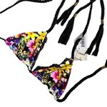 Beach Bunny  Panama Animal Reversible Bikini Top nwt Photo 1