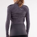 Lululemon Rehearsal Long Sleeve Top In Heathered Black Swan Size 2/4 Photo 2