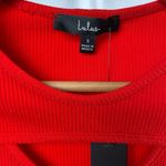 Lulus NWT  Beyond‎ Basics Ribbed Cutout Bodycon Mini Dress in Bright Red Size S Photo 7